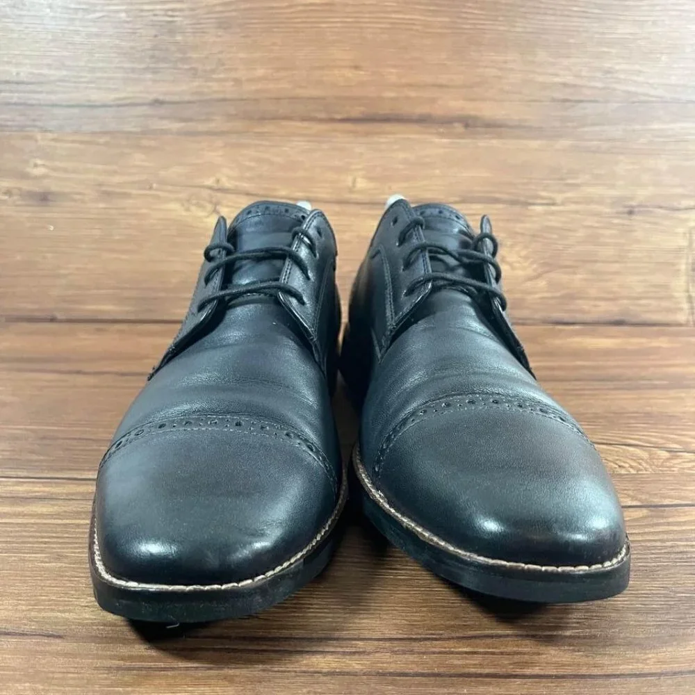 Cole Haan Jefferson Grand 2.0‎ Black Leather Cap Toe Dress Shoes Men’s Size 10